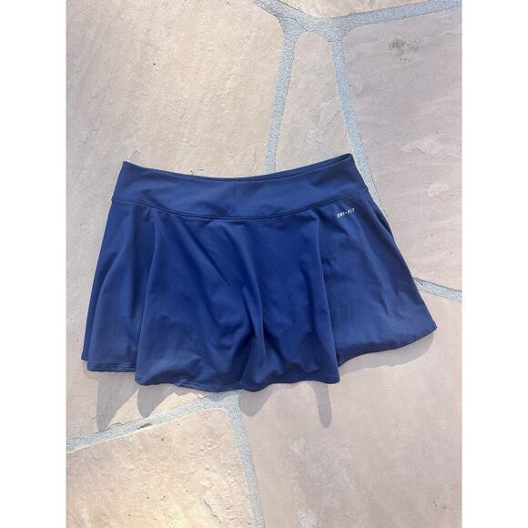 Nike Dri Fit Women’s Navy Blue Skort Running Tennis Size Medium AG - Picture 3 of 4